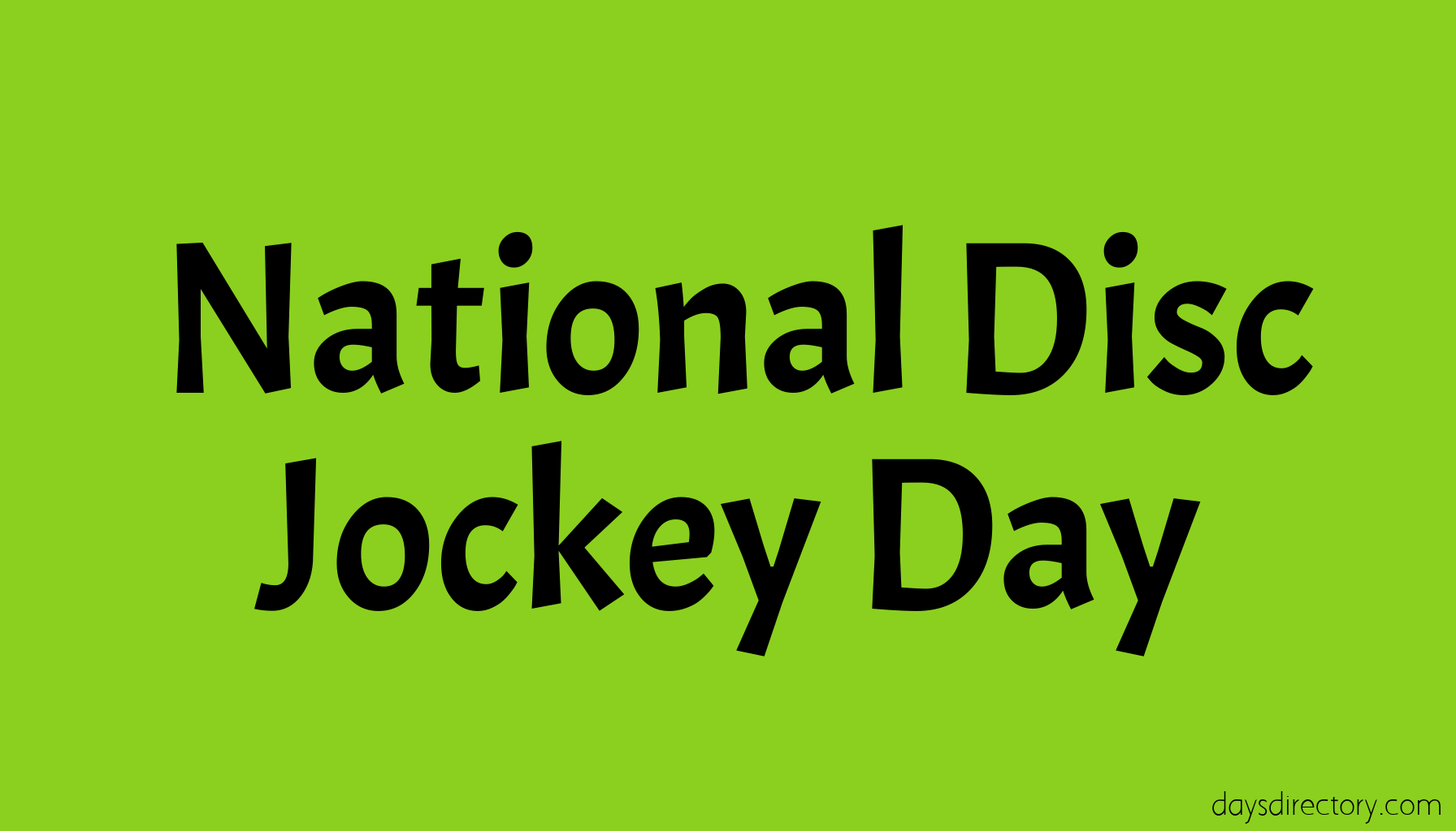 National Disc Jockey Day