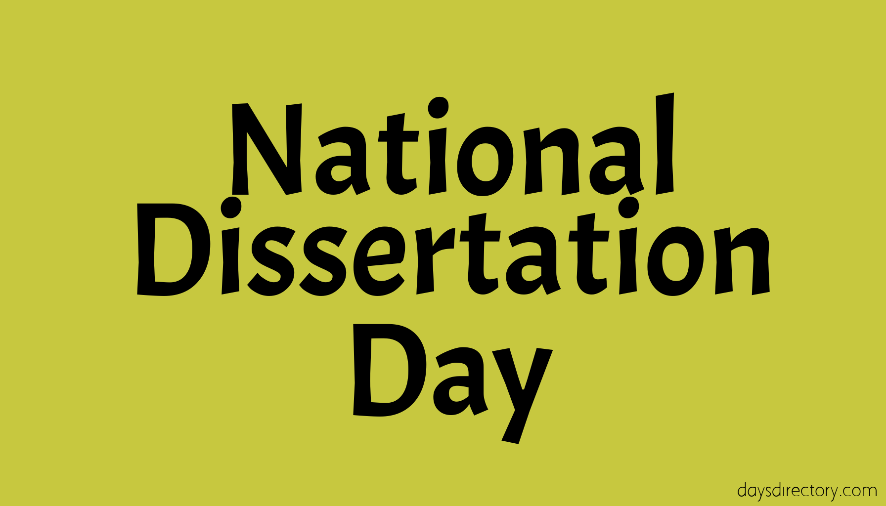 National Dissertation Day