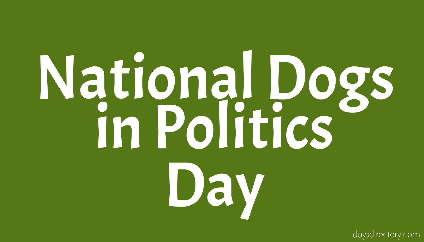 National Dogs in Politics Day