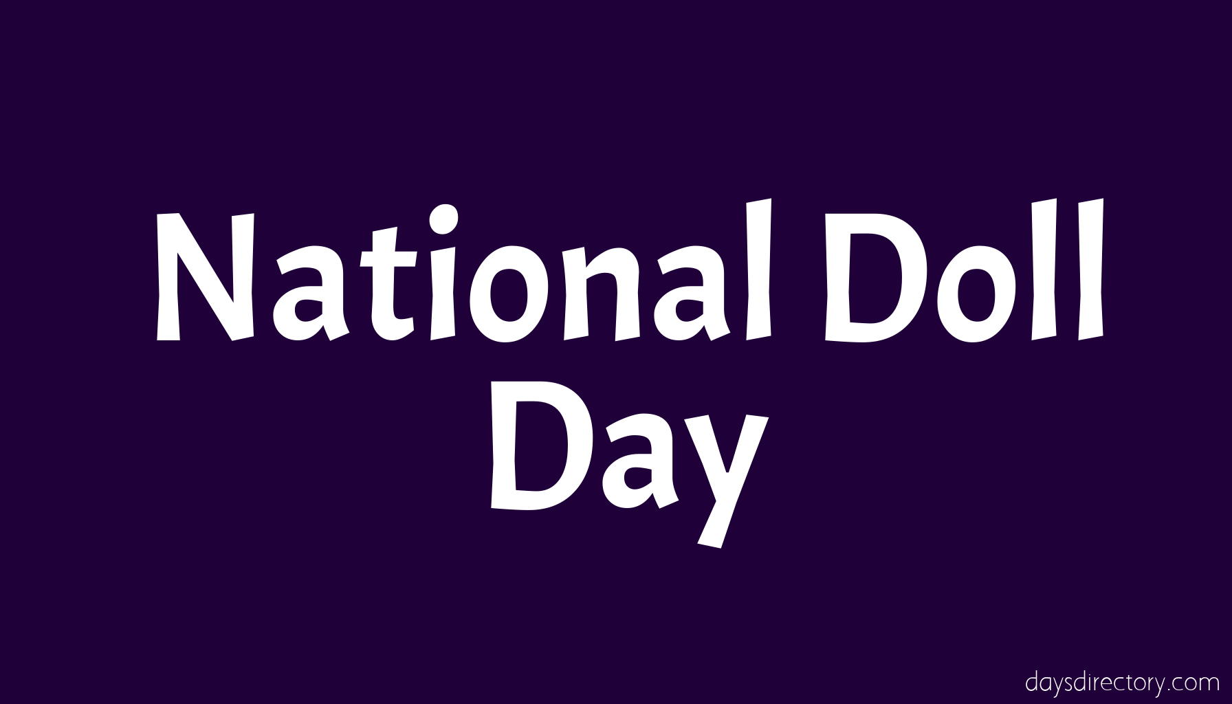 National Doll Day