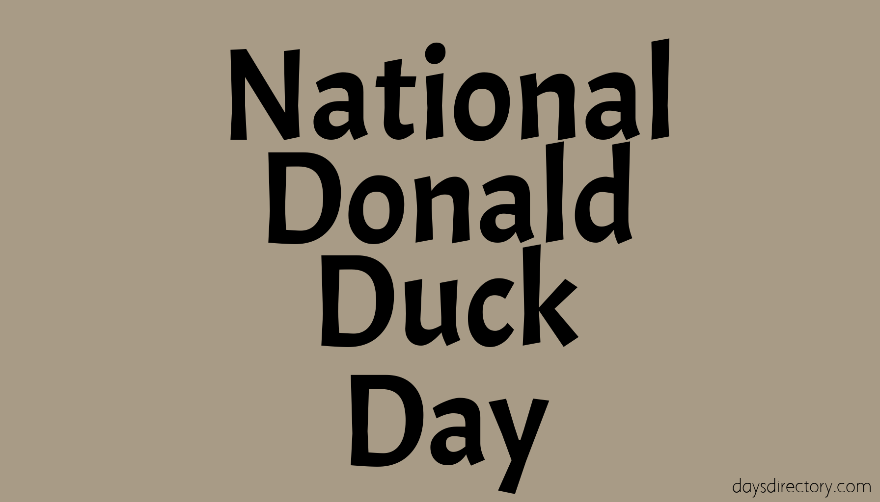 National Donald Duck Day