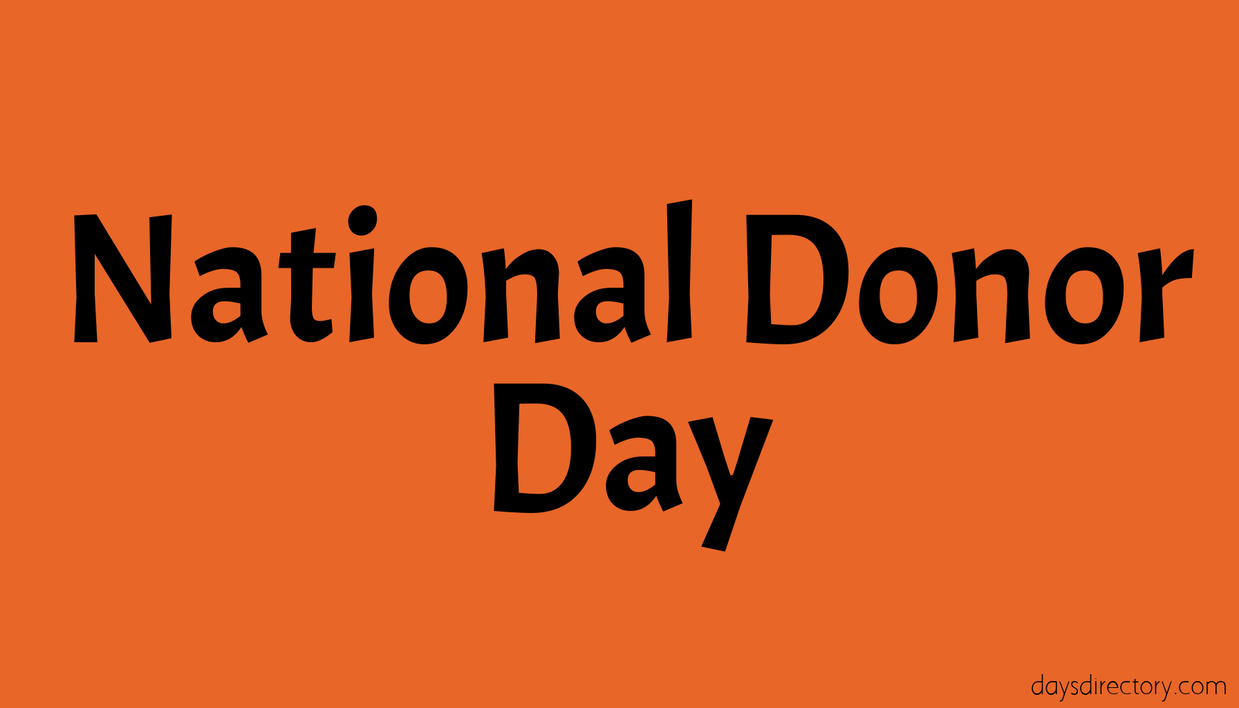 National Donor Day