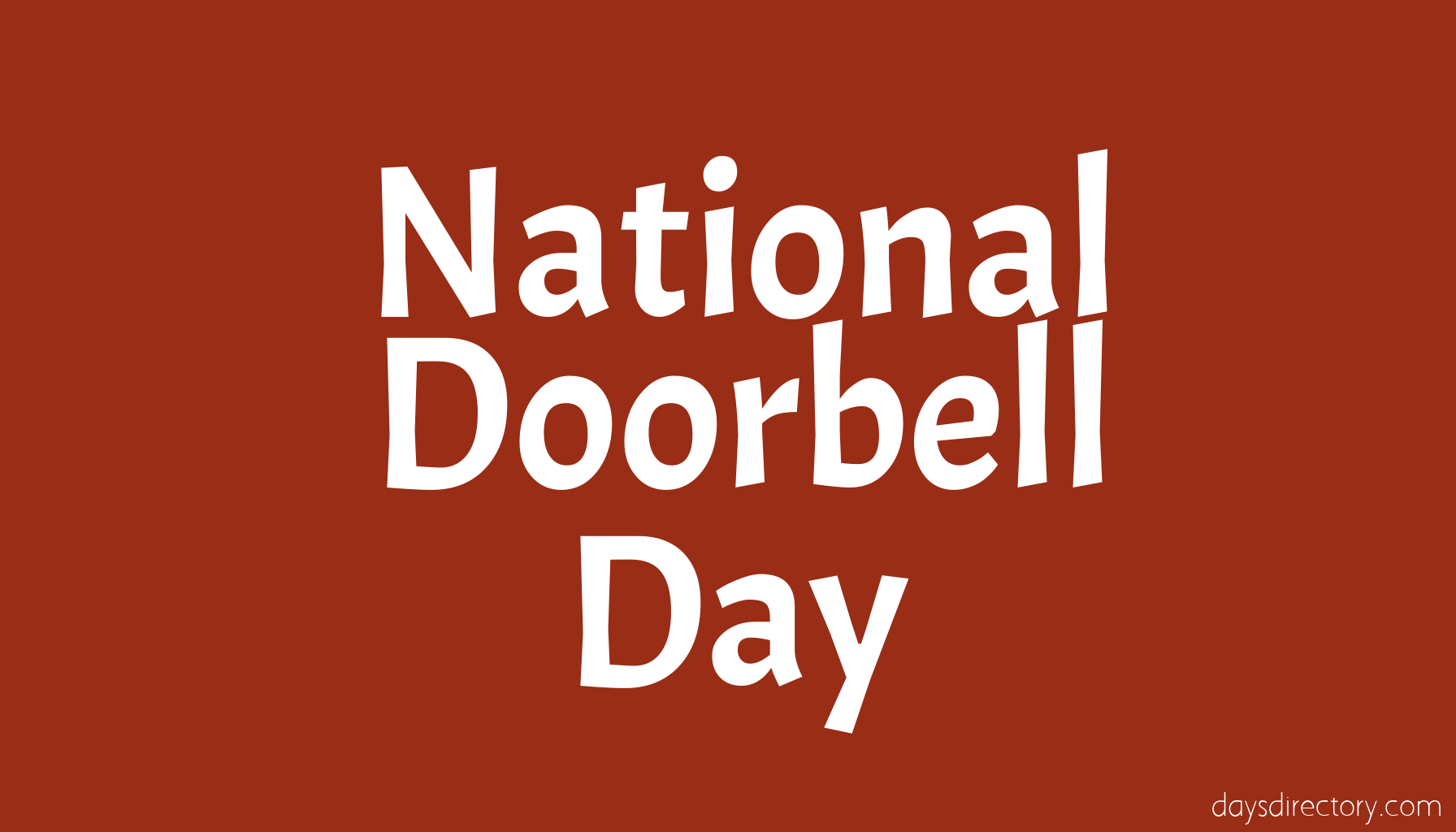 National Doorbell Day