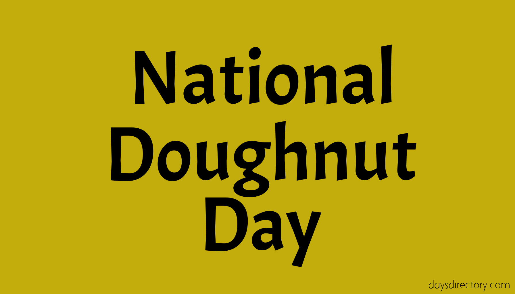 National Doughnut Day