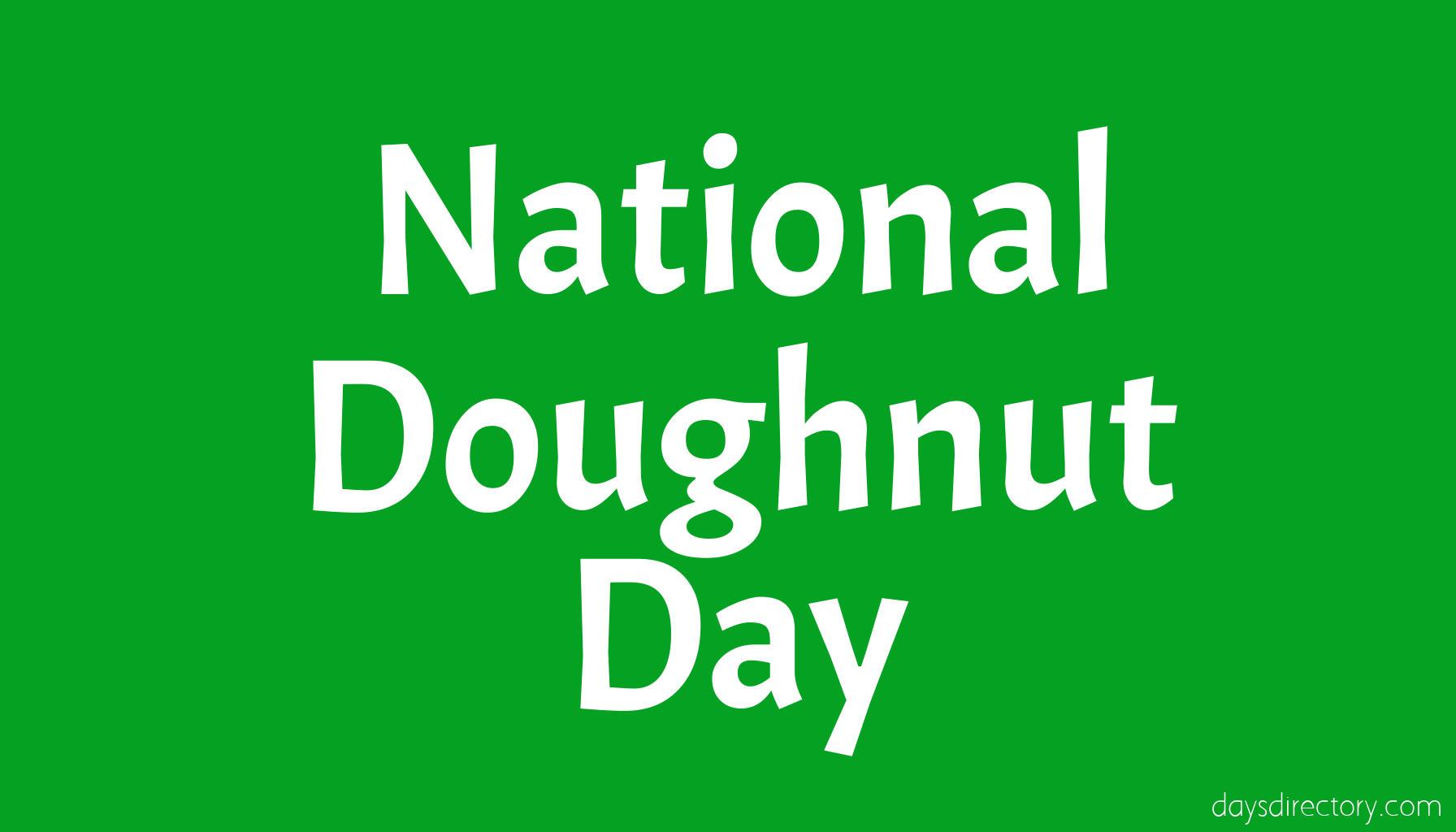 National Doughnut Day