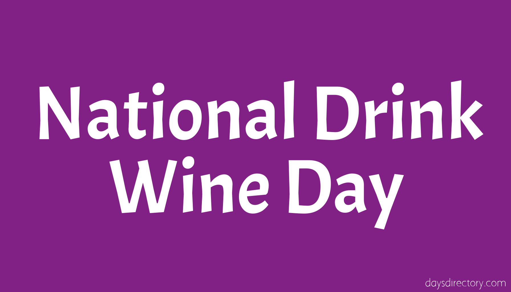 National Drink Wine Day