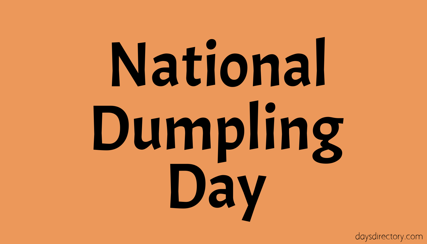 National Dumpling Day