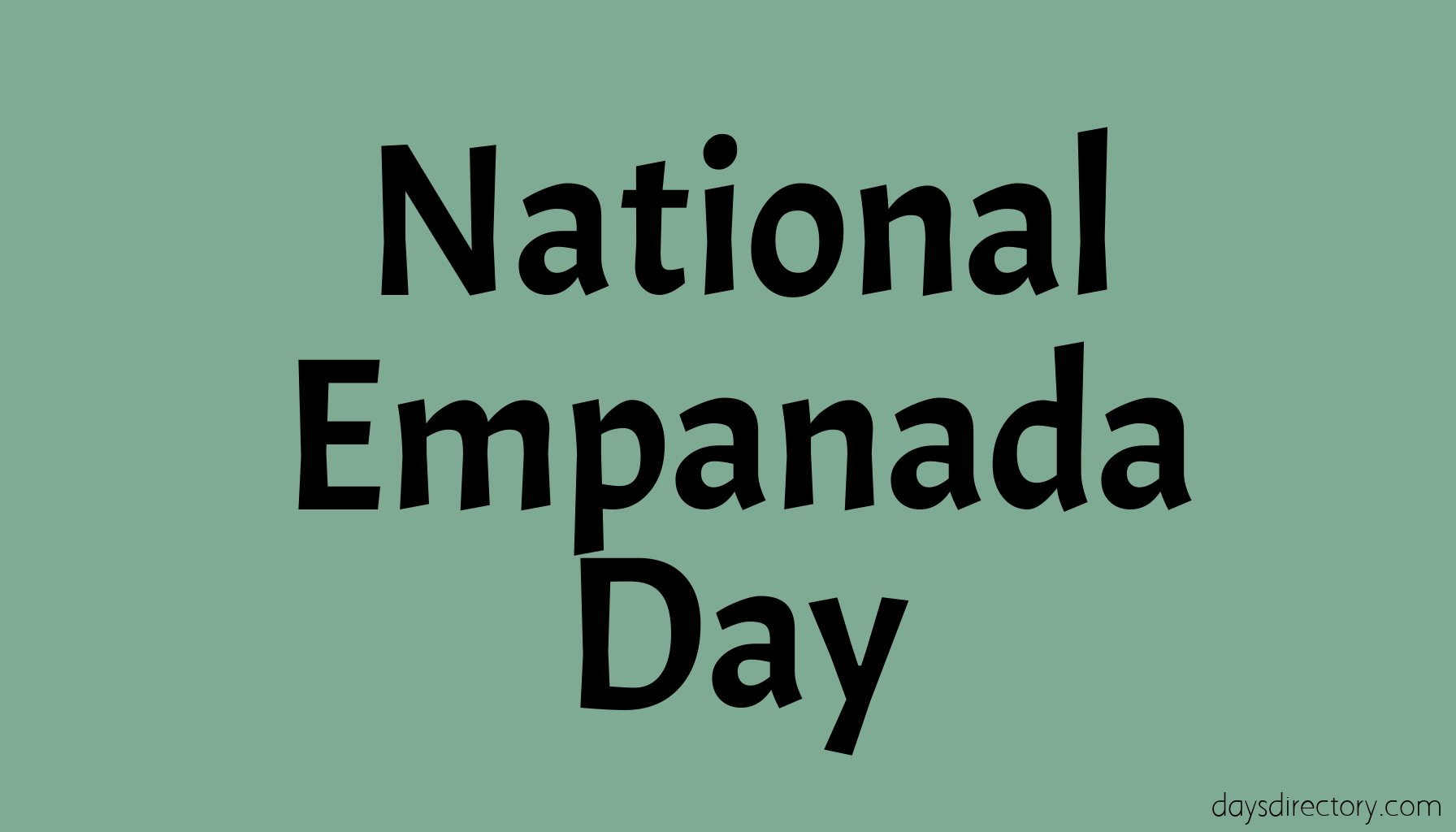 National Empanada Day