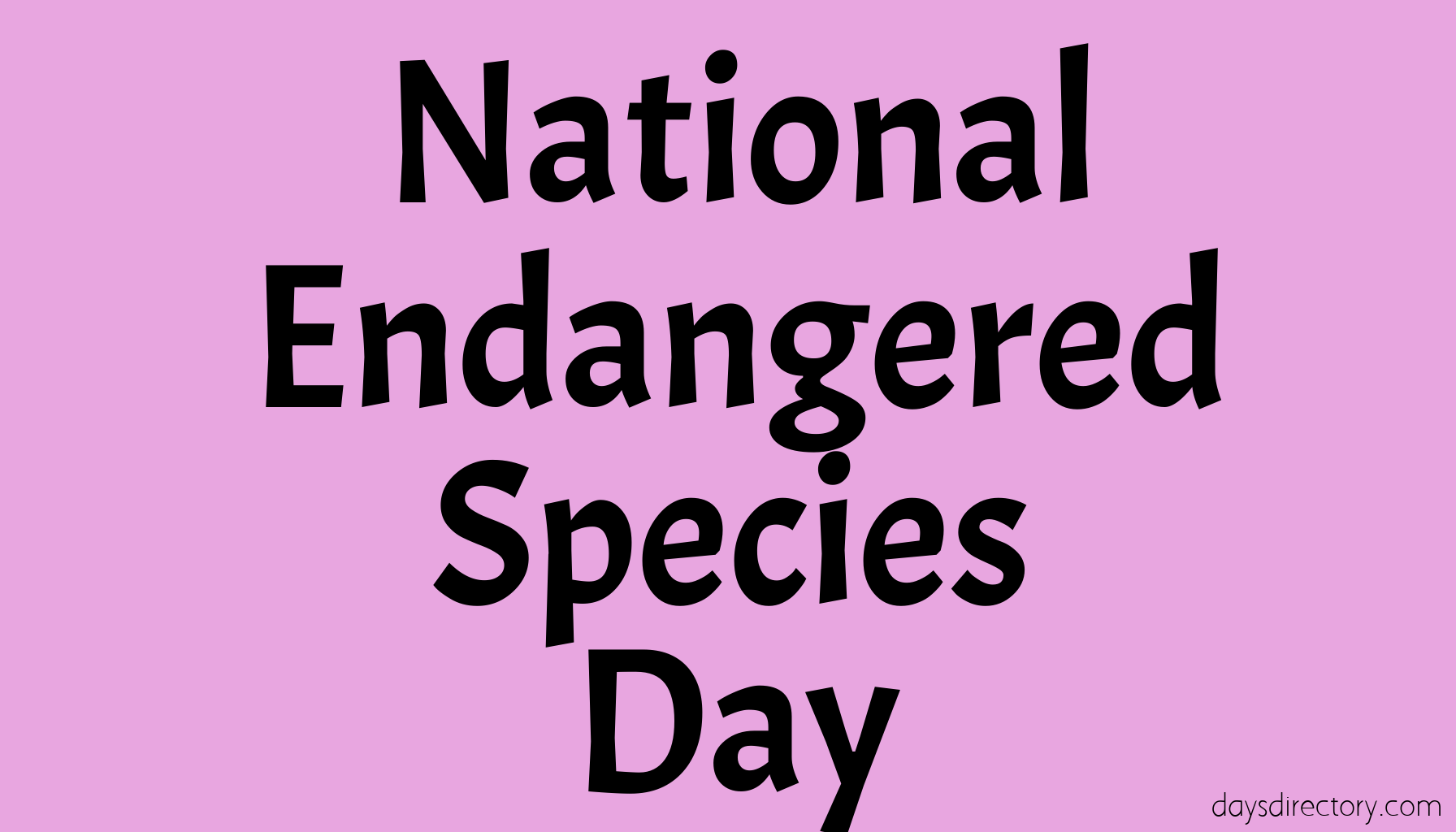 National Endangered Species Day