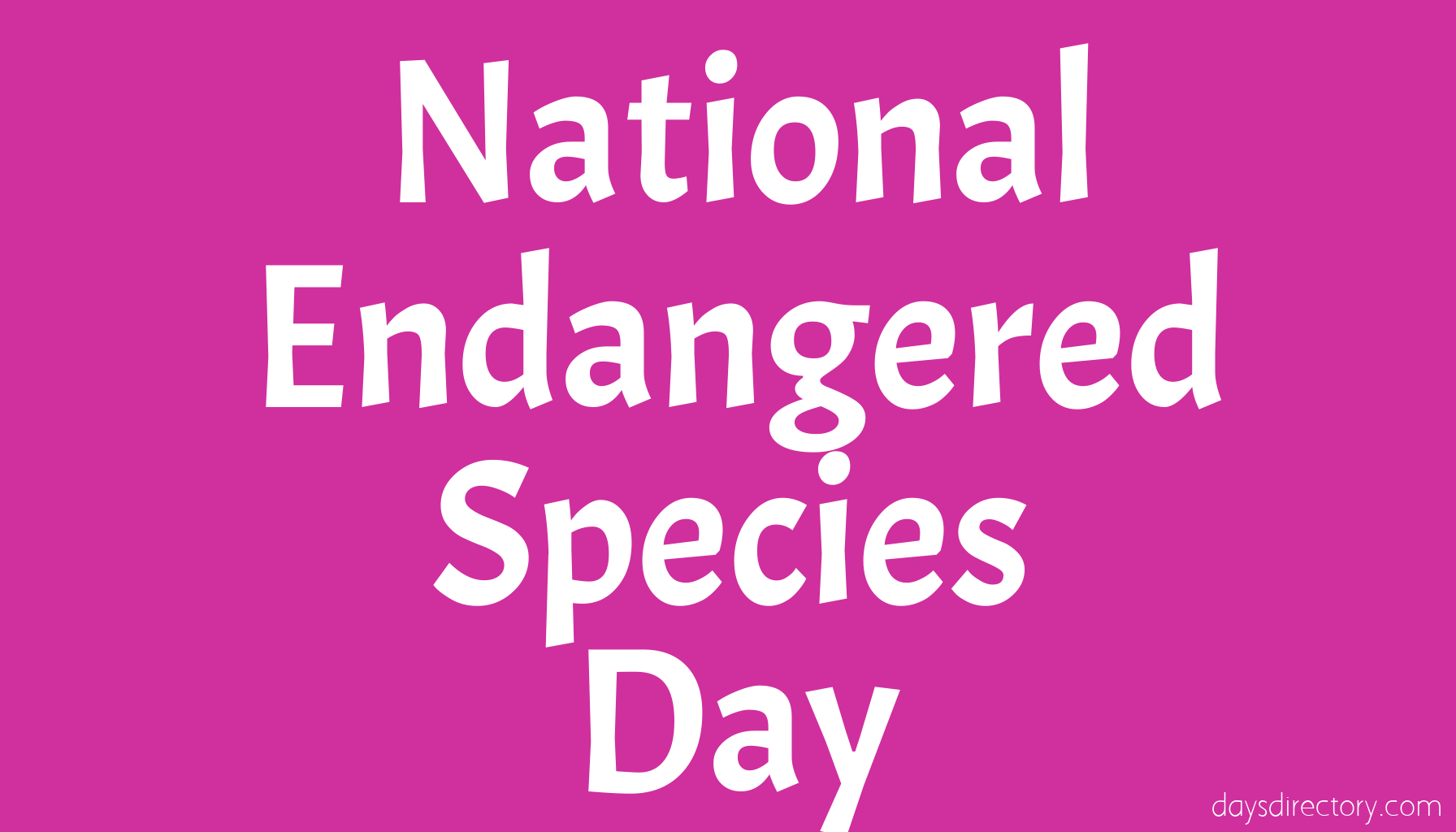 National Endangered Species Day