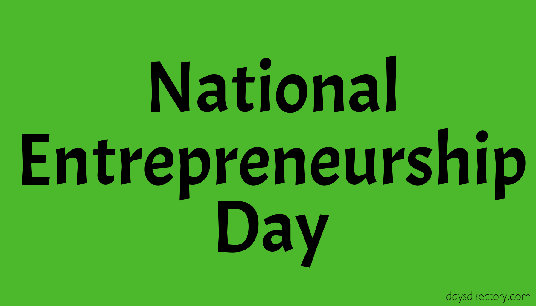 National Entrepreneurship Day