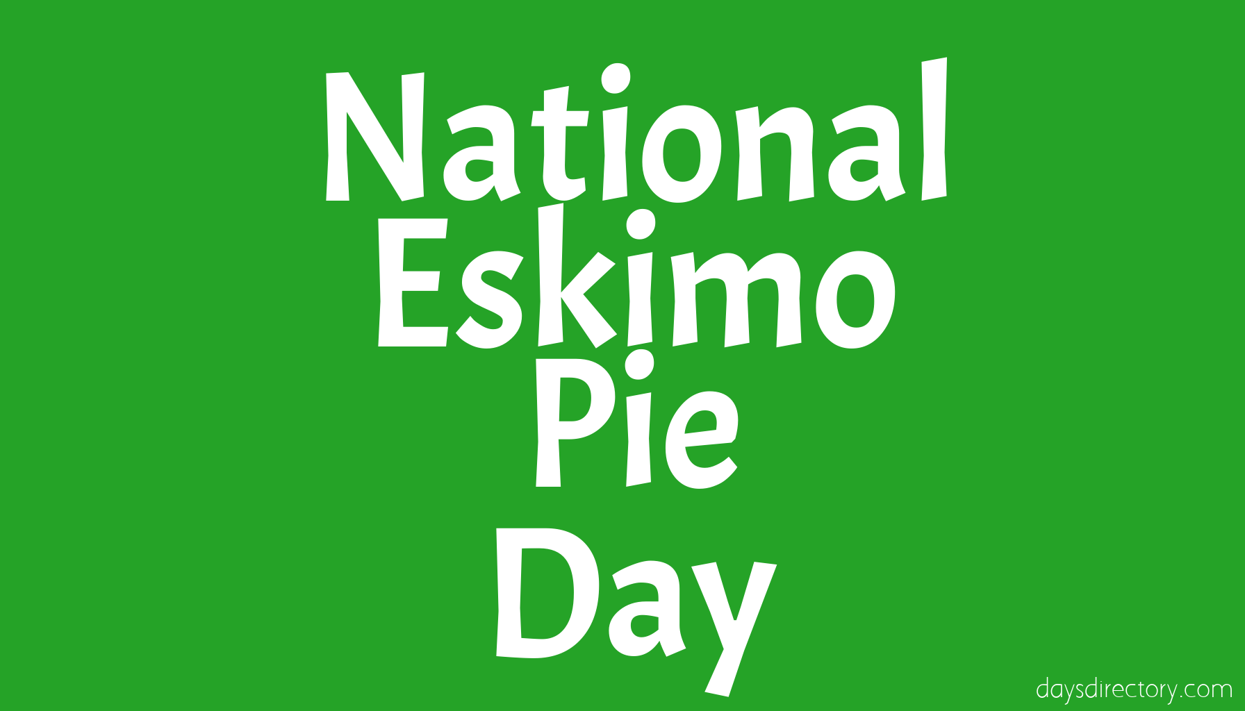 National Eskimo Pie Day