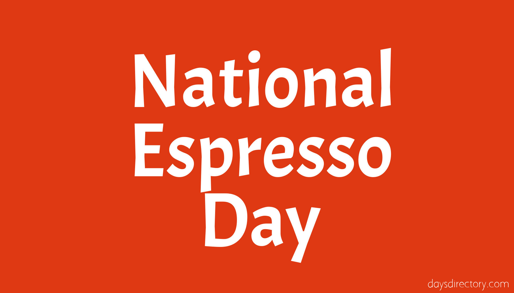 National Espresso Day