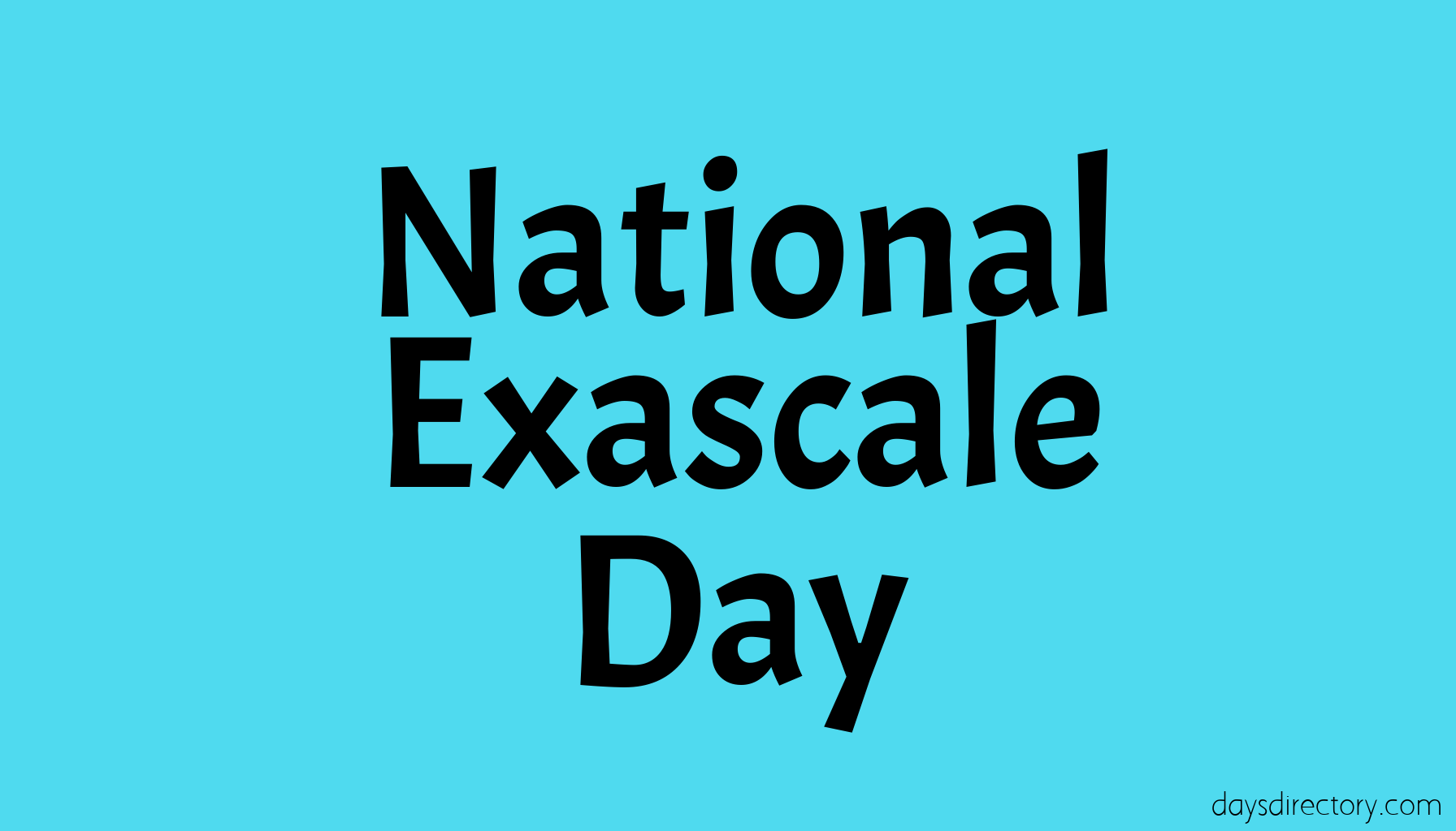 National Exascale Day
