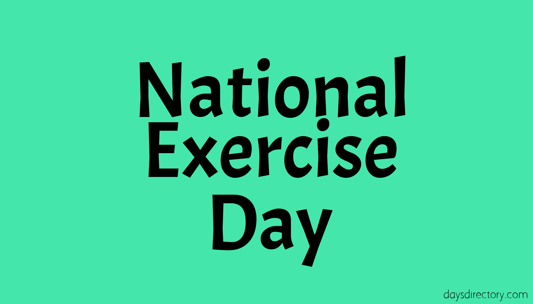 National Exercise Day