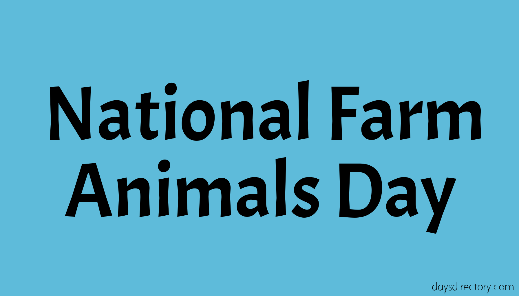 National Farm Animals Day