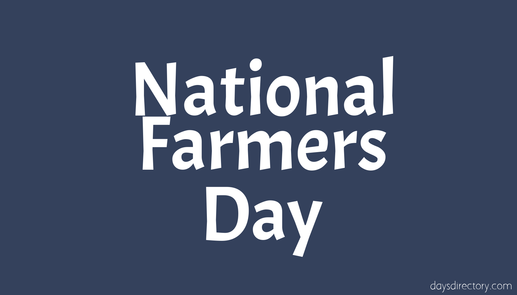 National Farmers Day