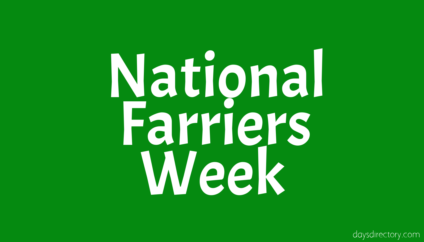 National Farriers Week