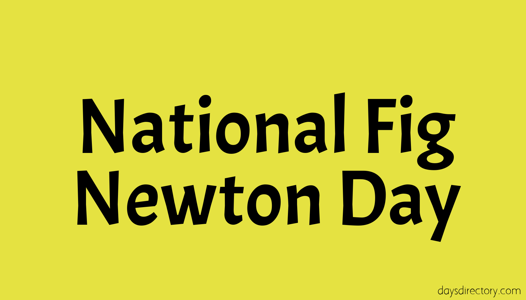National Fig Newton Day