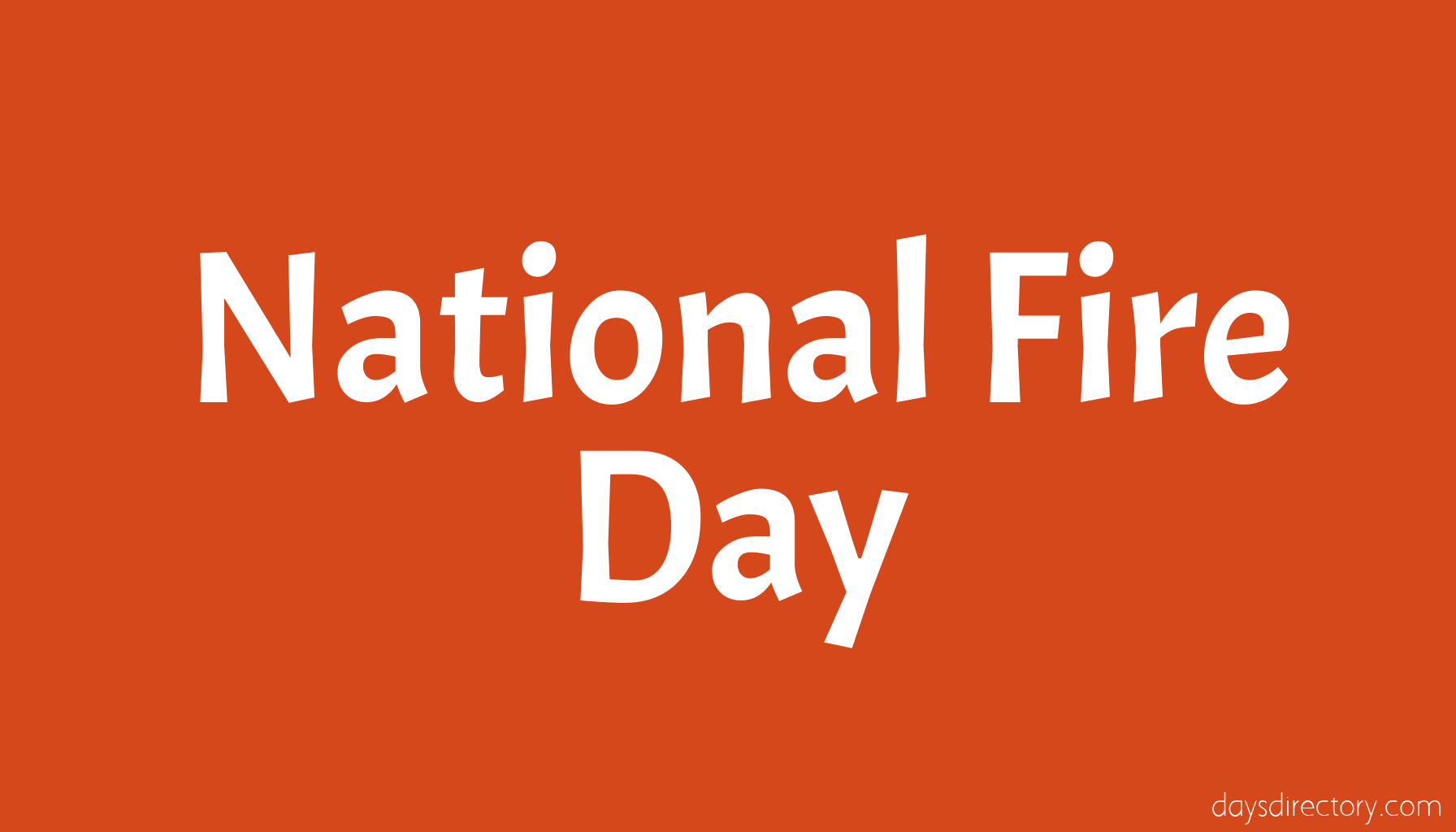 National Fire Day
