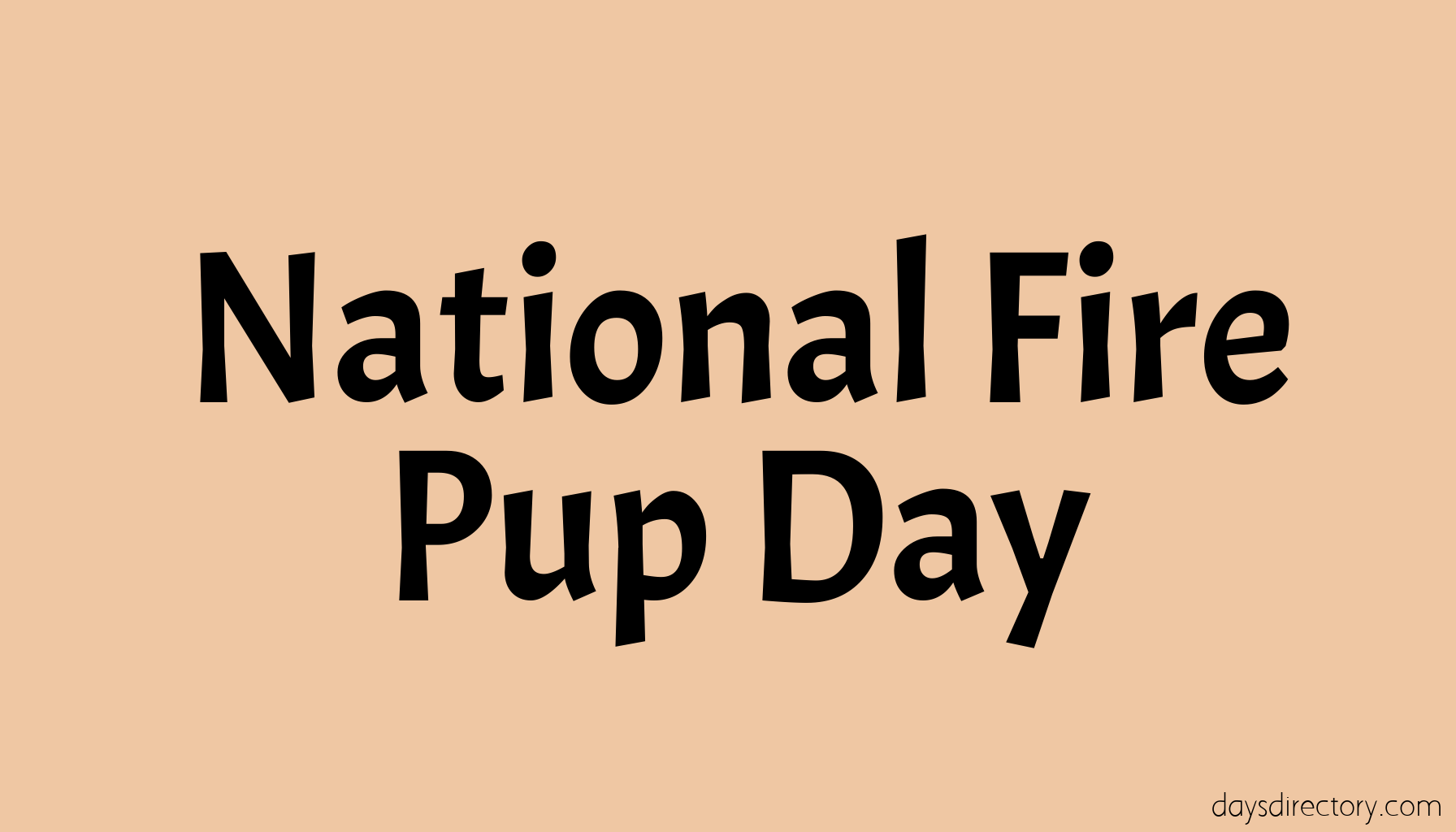 National Fire Pup Day