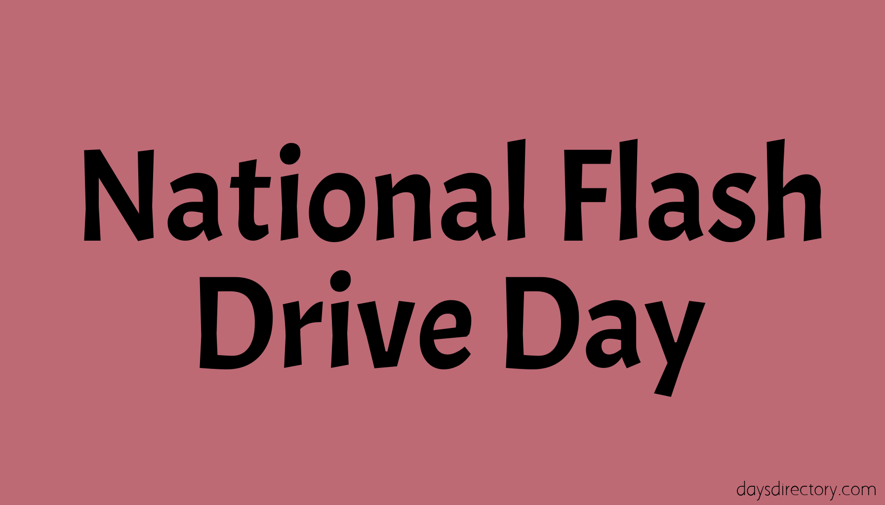 National Flash Drive Day
