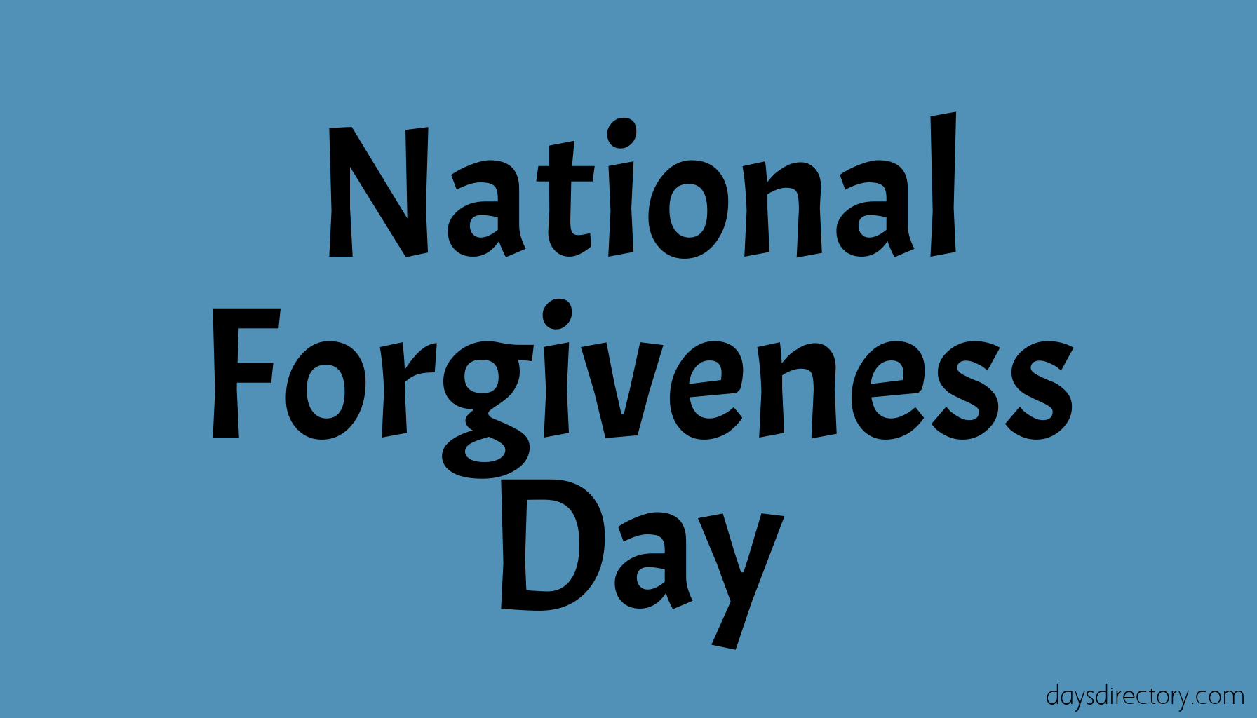 National Forgiveness Day