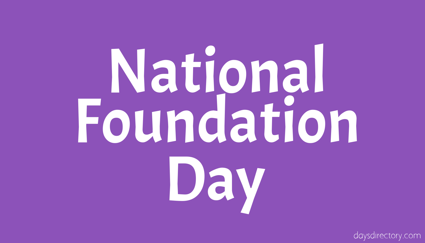 National Foundation Day