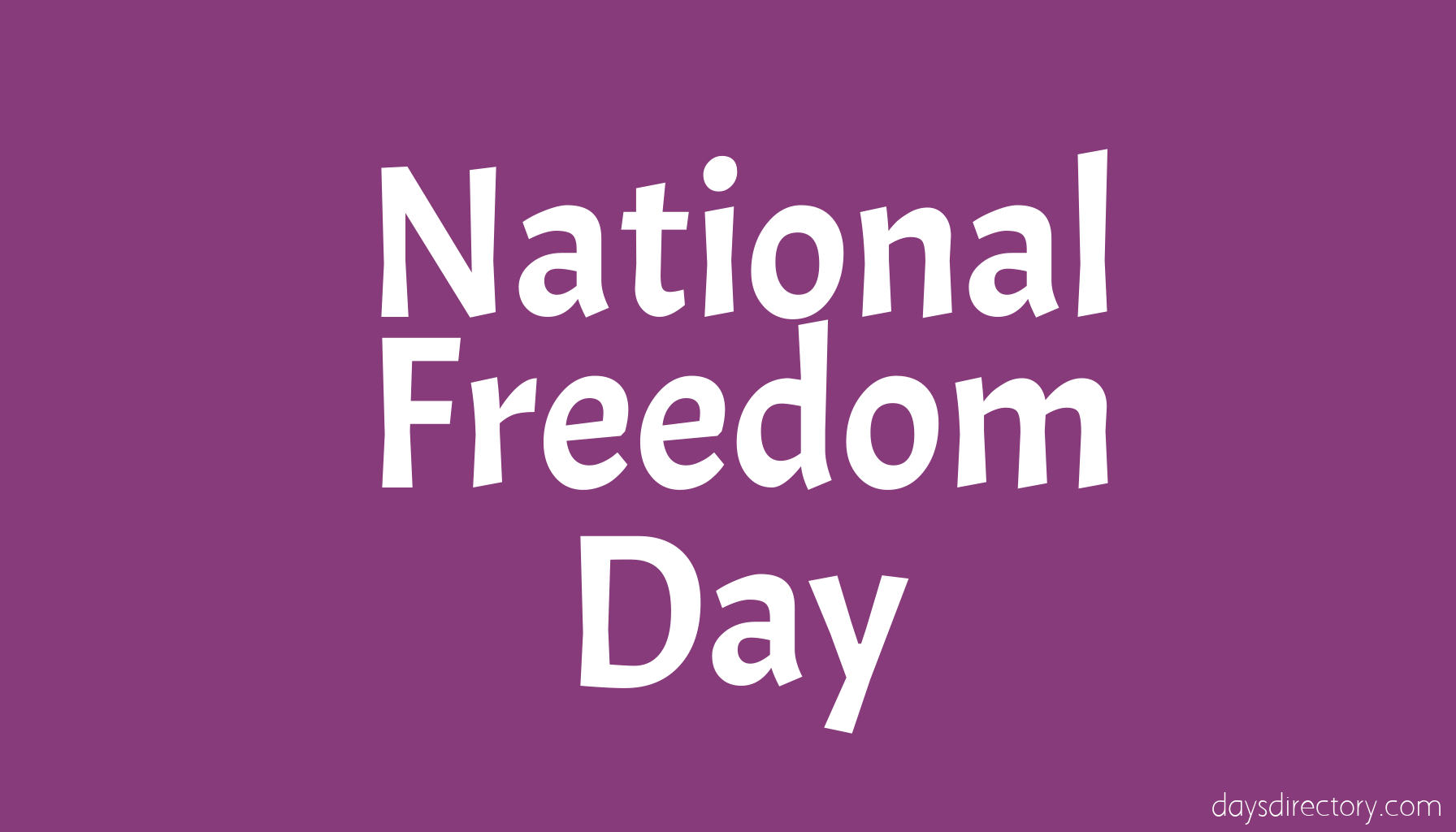 National Freedom Day