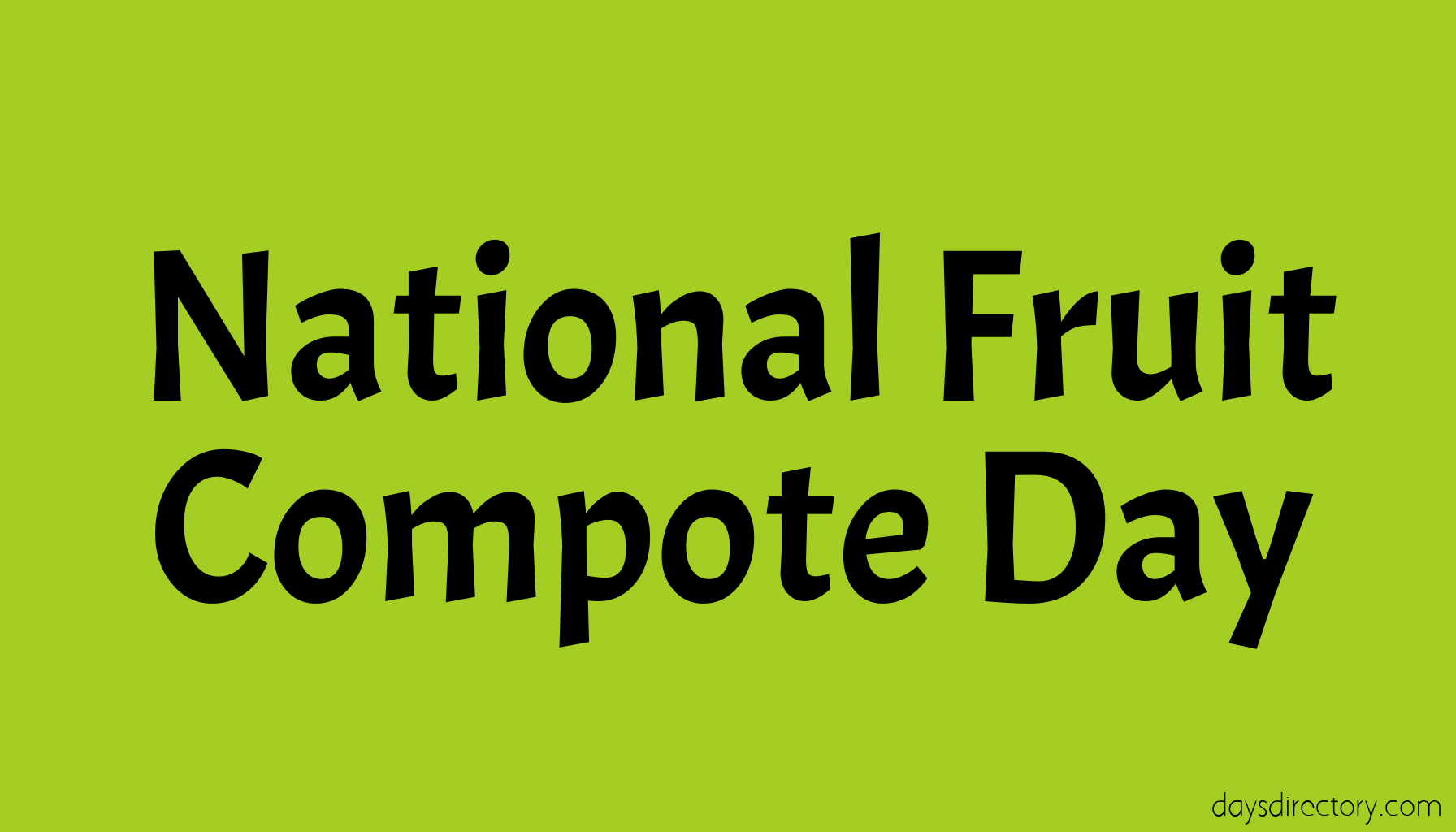 National Fruit Compote Day
