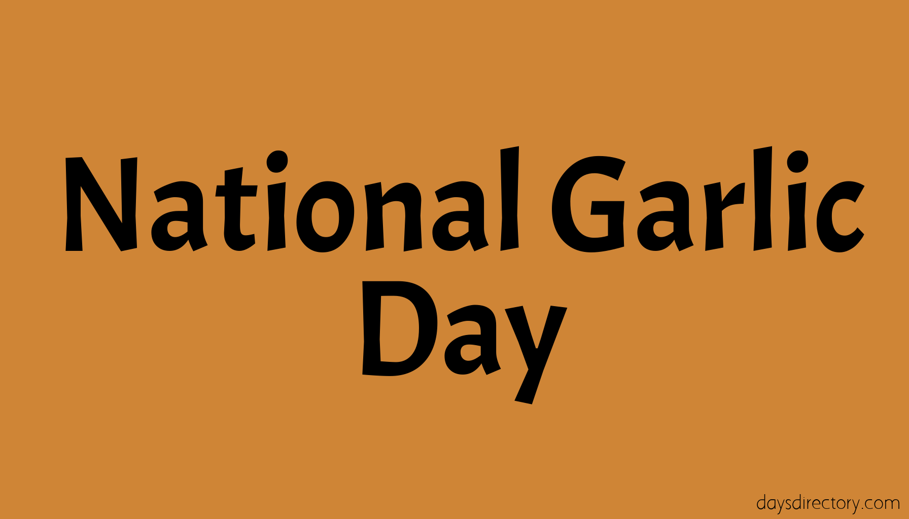 National Garlic Day
