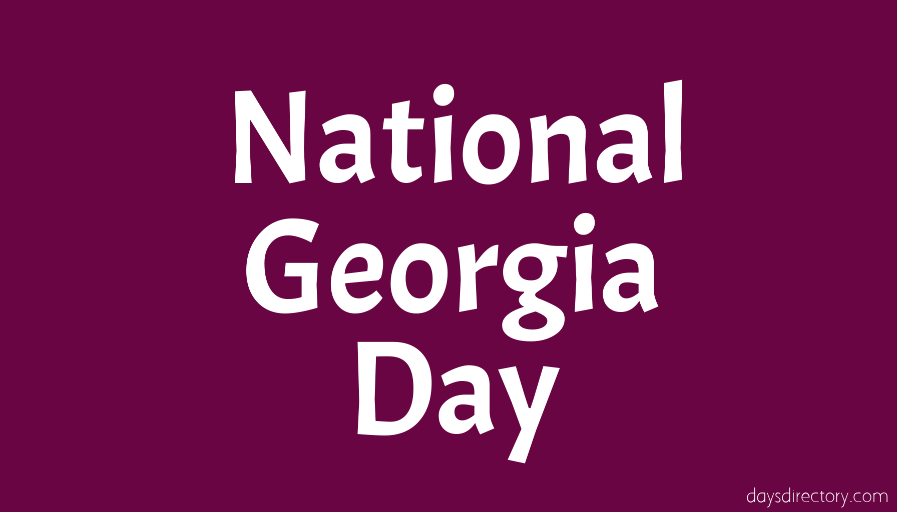 National Georgia Day