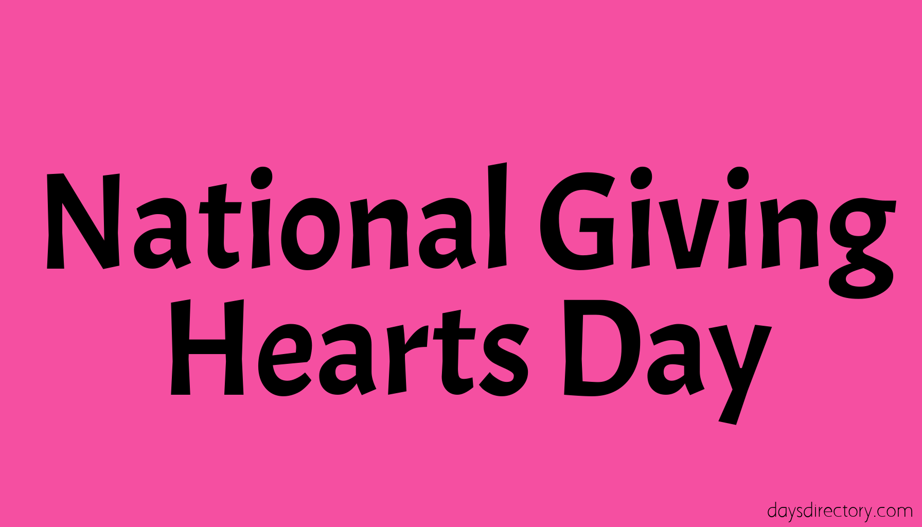National Giving Hearts Day