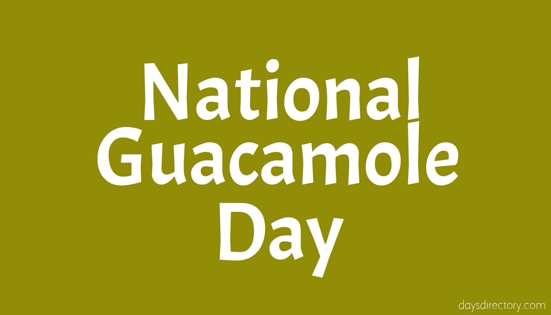 National Guacamole Day