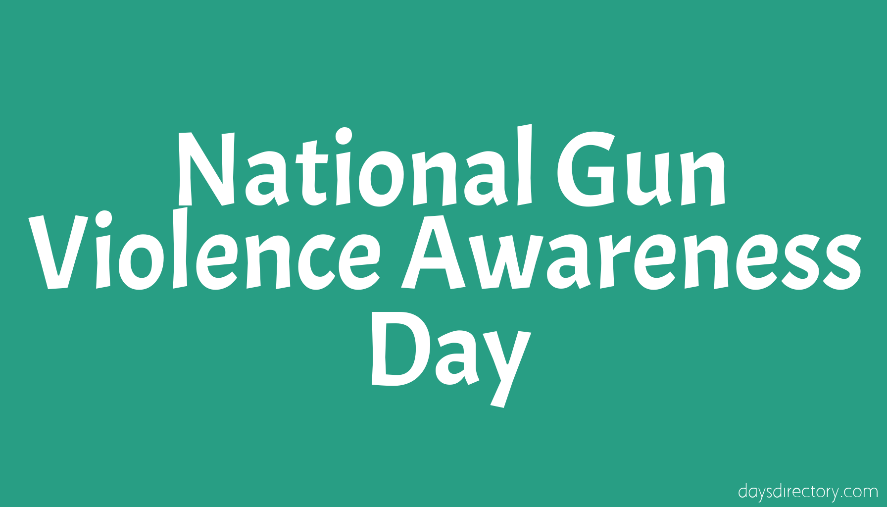 National Gun Violence Awareness Day