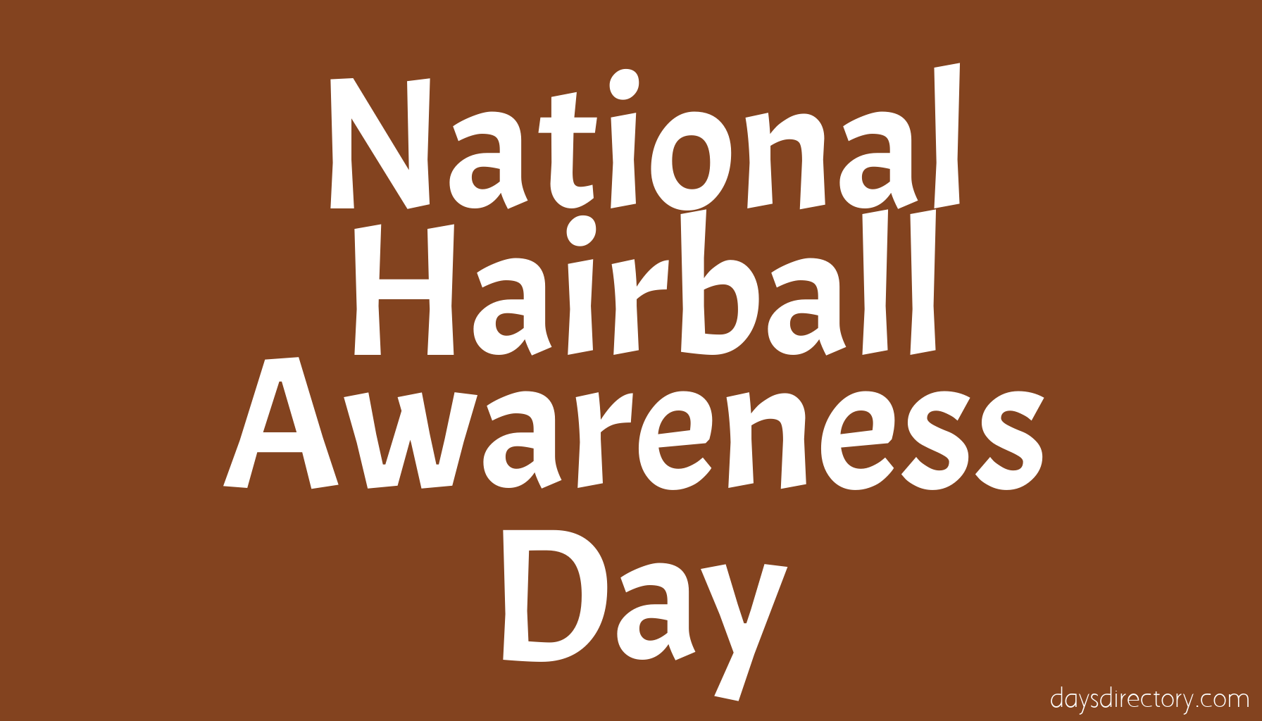 National Hairball Awareness Day