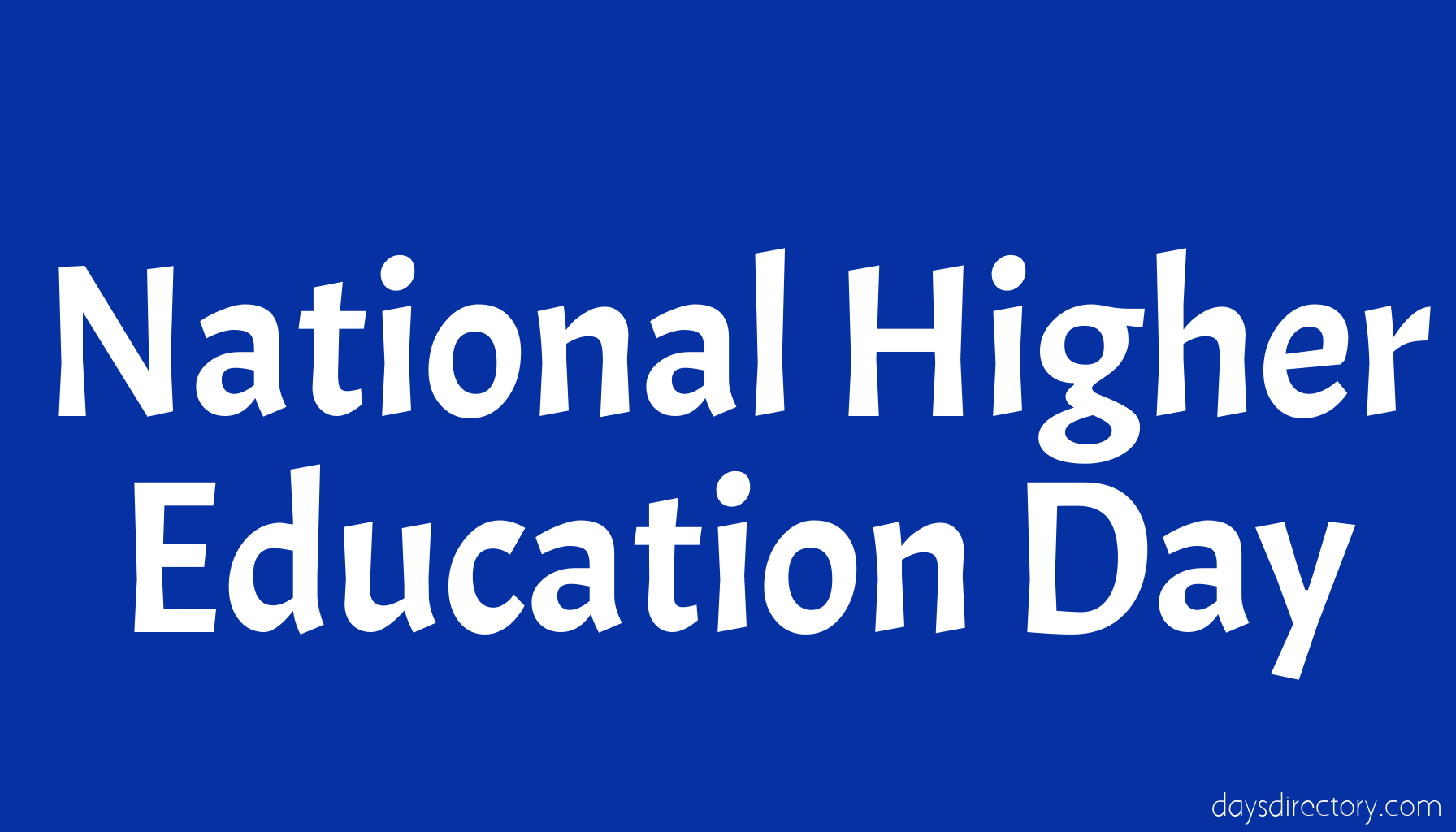 National Higher Education Day