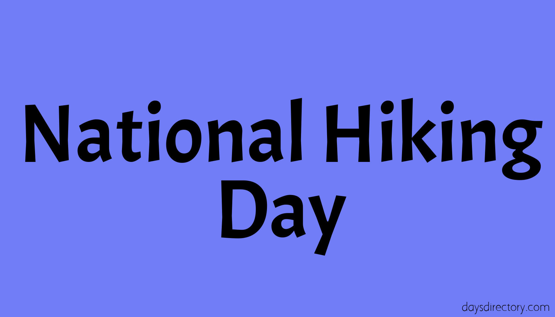 National Hiking Day