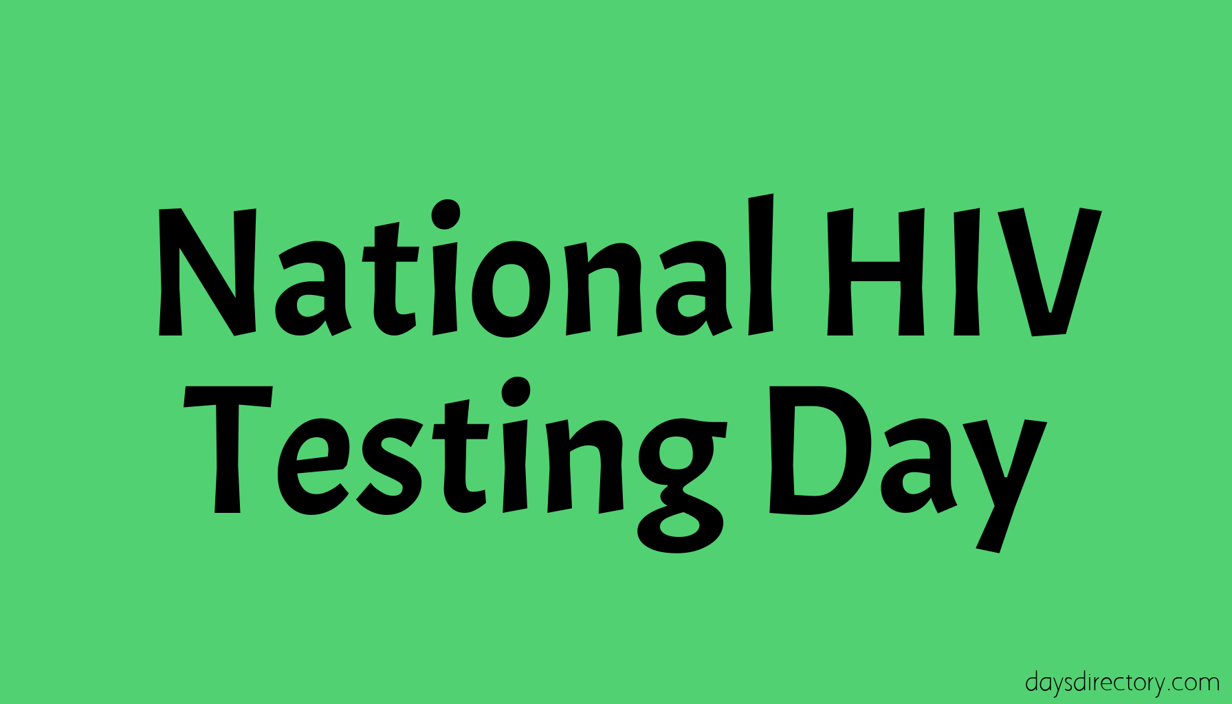 National HIV Testing Day