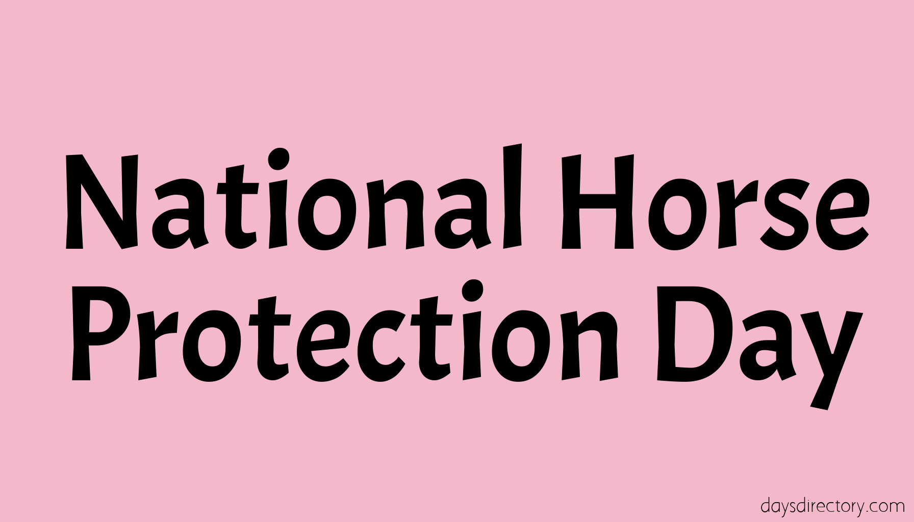 National Horse Protection Day