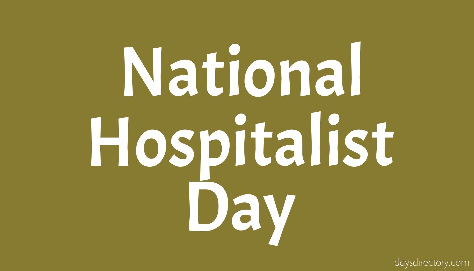 National Hospitalist Day
