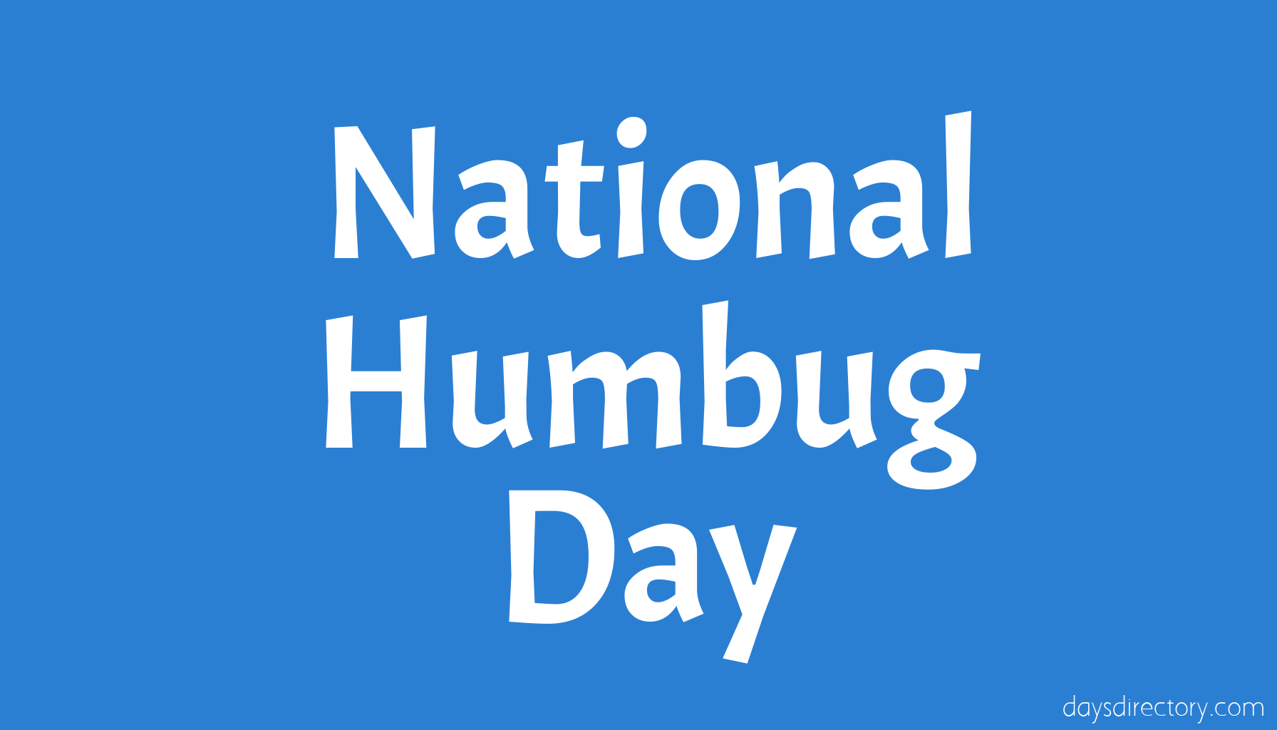 National Humbug Day