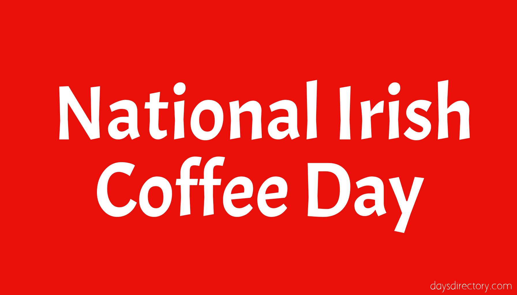 National Irish Coffee Day