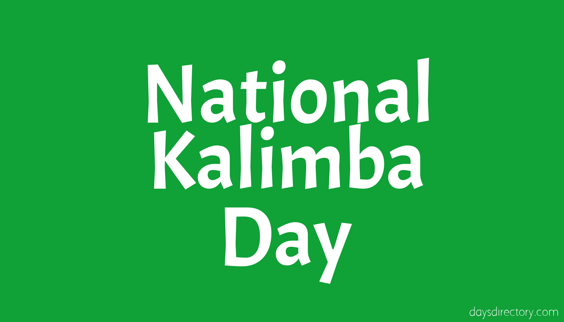 National Kalimba Day