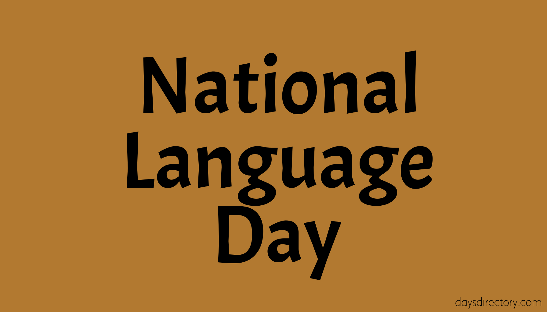 National Language Day