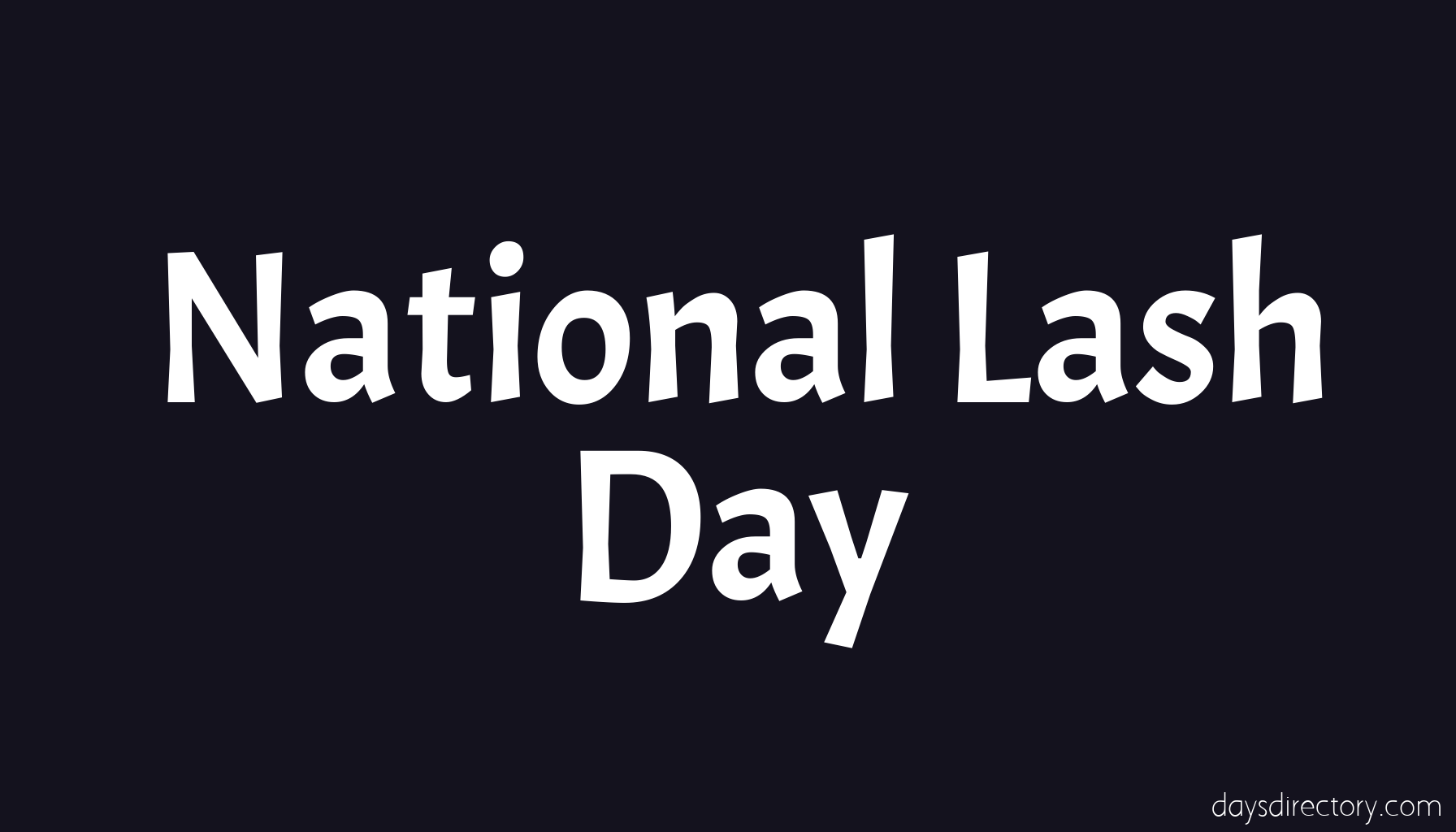 National Lash Day