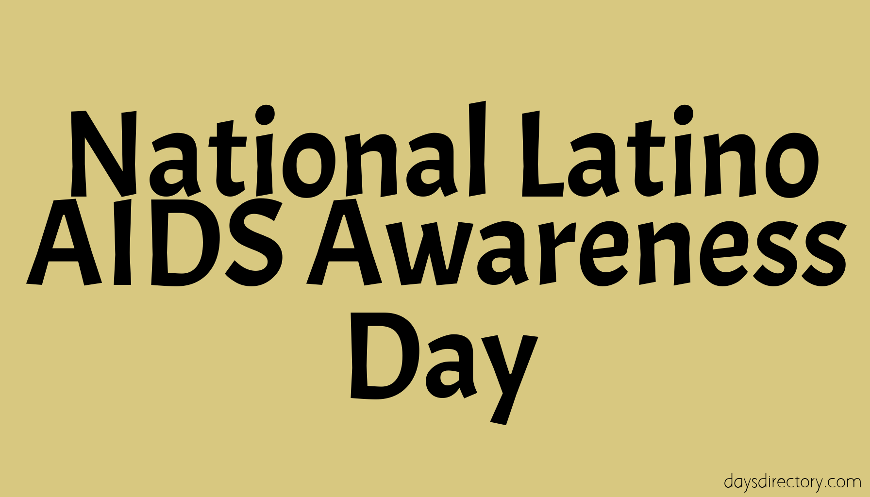 National Latino AIDS Awareness Day