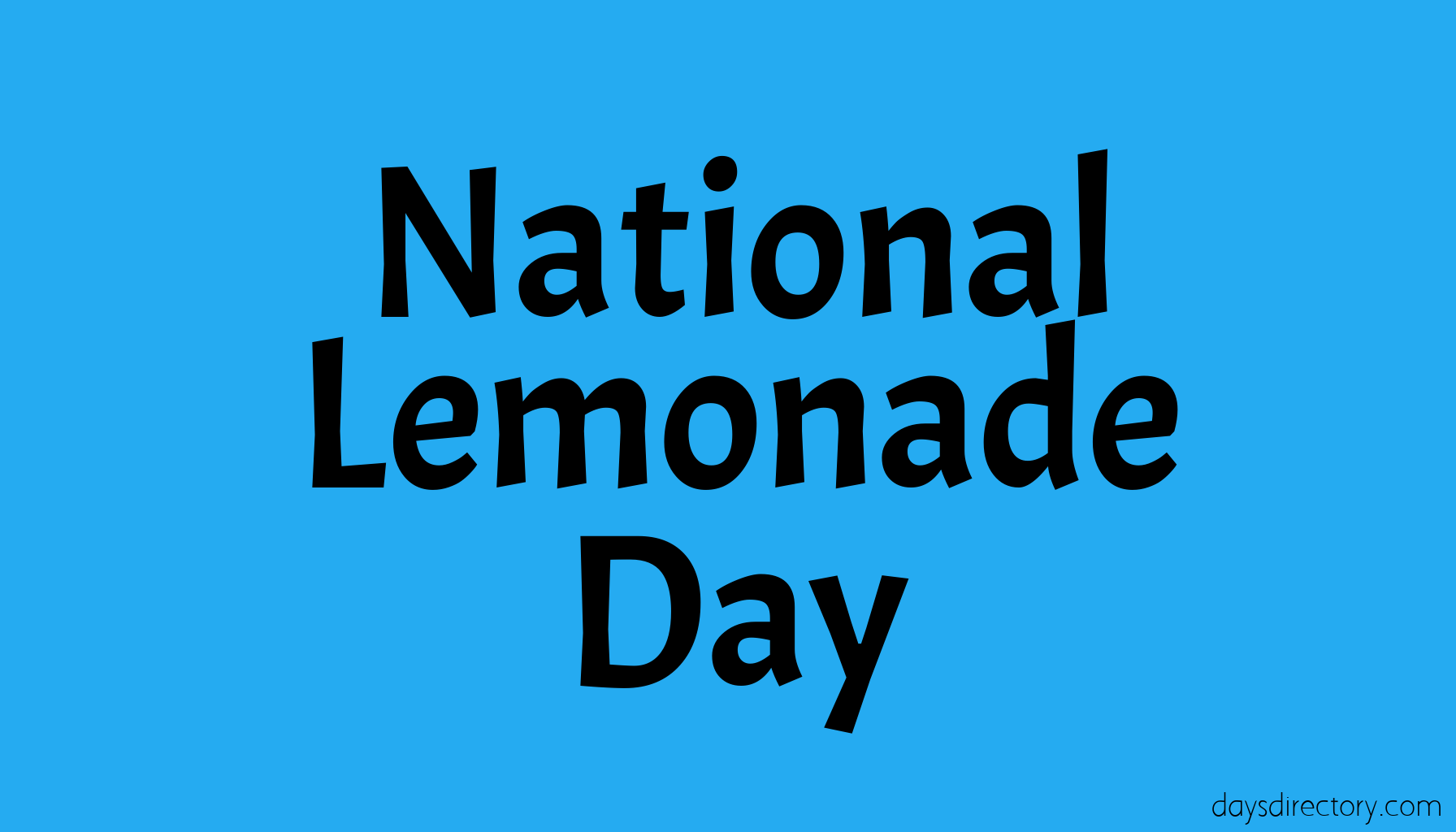 National Lemonade Day