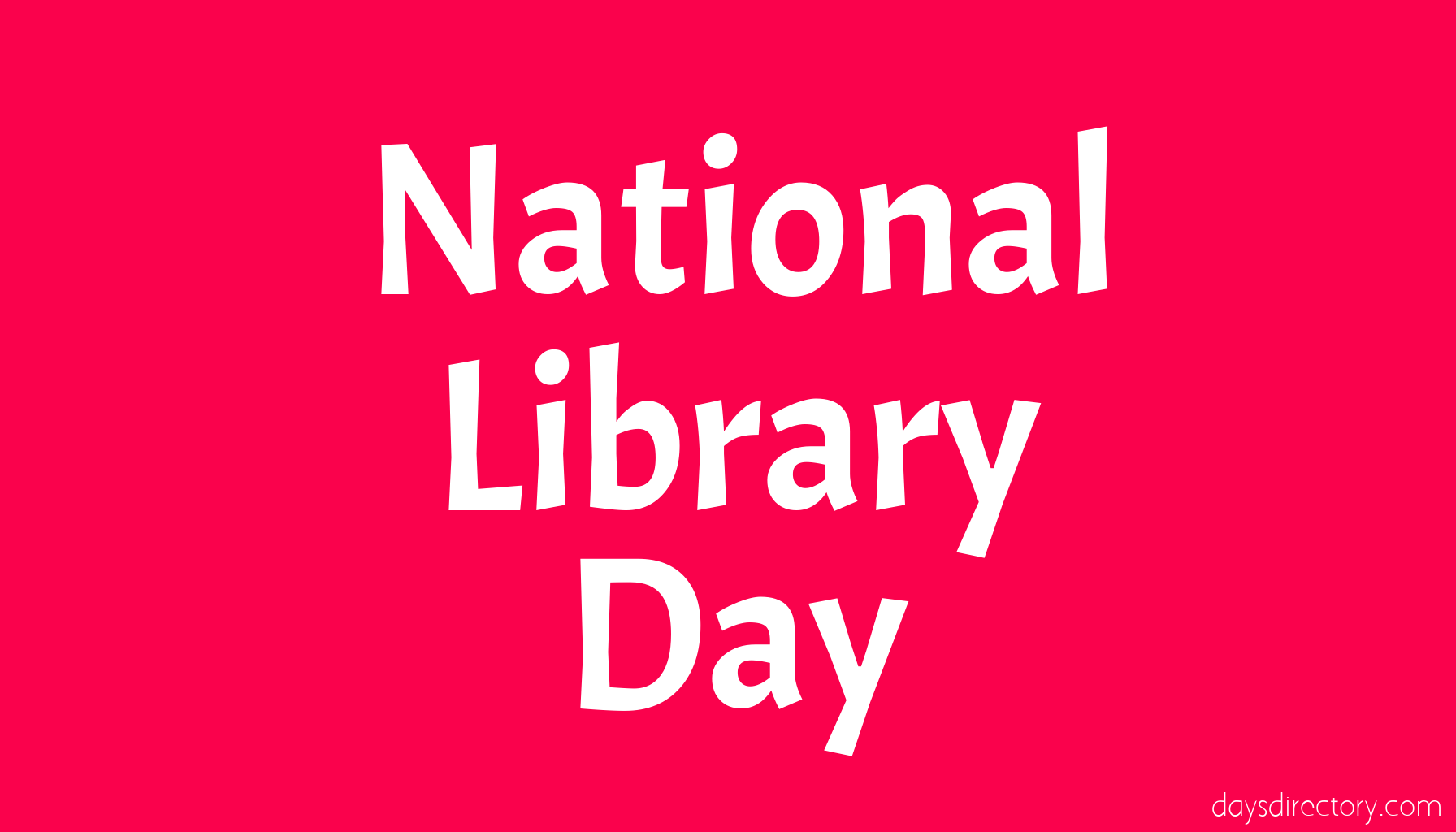 National Library Day