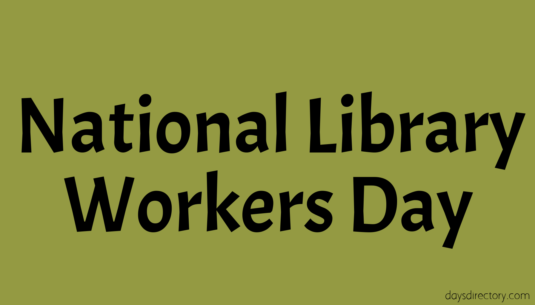 National Library Workers Day